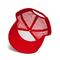 Mode Unisex Red Mesh Baseball Cap Untuk Musim Panas Dengan Logo Sulaman Datar