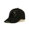 OEM ODM Mode Berlian Imitasi Baseball Cap, Buckle Hat Black Dibangun Logam